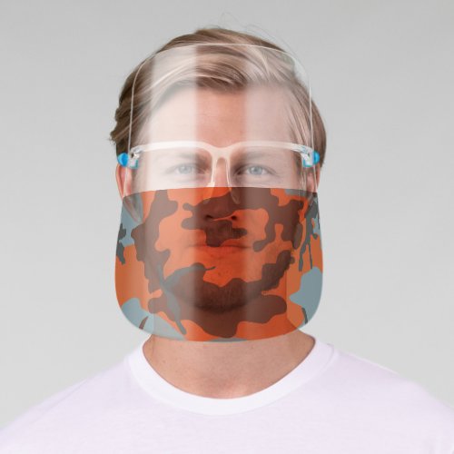 Campfire Camo Military Camouflage Armed Forces Face Shield