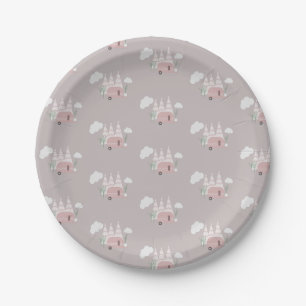 Campfire Camping Outdoor Birthday Boho Paper Plat Plates