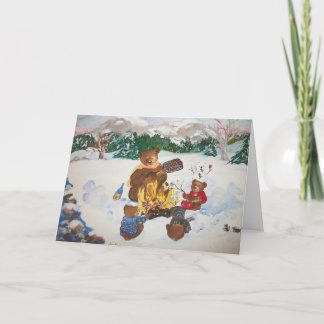 Campfire Christmas card
