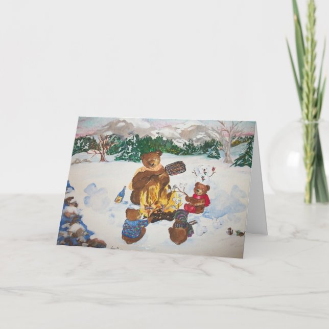 Campfire Christmas card (Front)