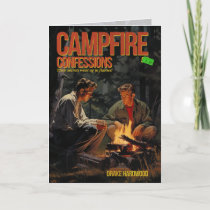 Campfire Confessions Pulp Fiction Greeting Card