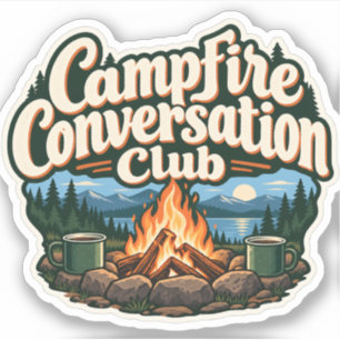 Campfire Conversation Club Sticker
