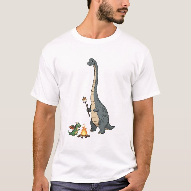 Campfire Dinosaurs T-Shirt (Front)