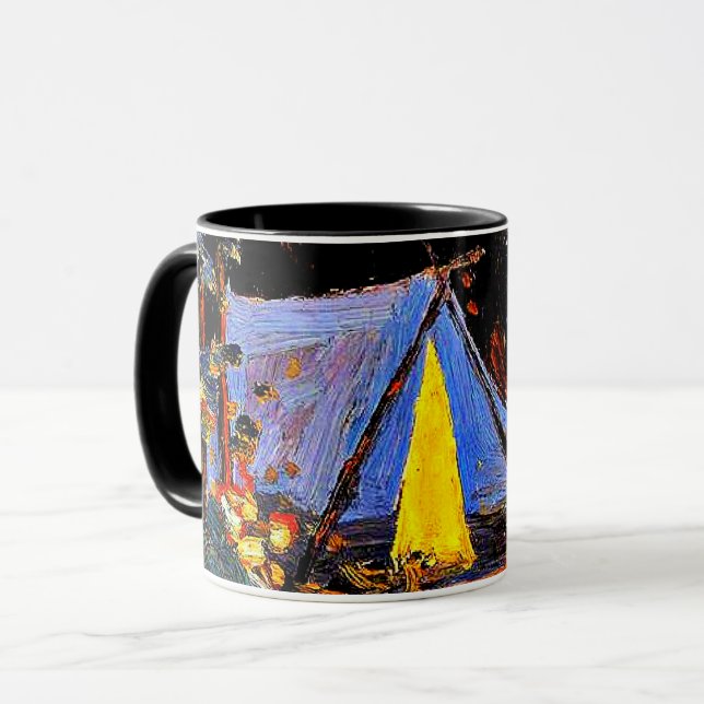 Campfire, fine art painting by Tom Thomson Mug (Front Left)