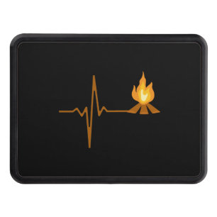 Campfire Heartbeat Camping Hitch Cover
