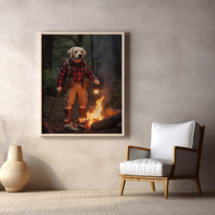 Campfire, Lantern, Leader of Paws Poster