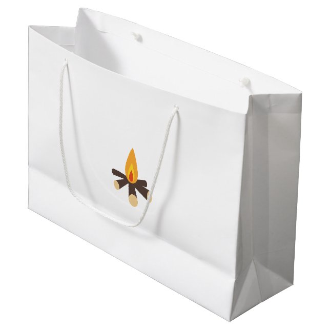 Campfire Large Gift Bag (Front Angled)