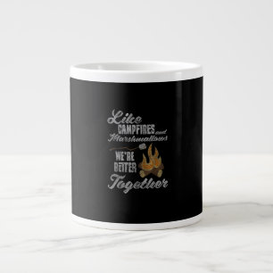 Campfire Marshmallows Better Together Distressed V Giant Coffee Mug