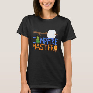 Campfire Master Dad Camping  Camp Smores Bonfire T-Shirt