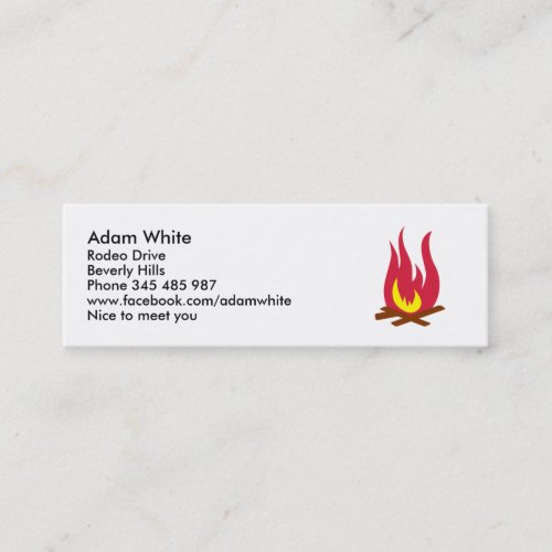 Campfire Business Card Template