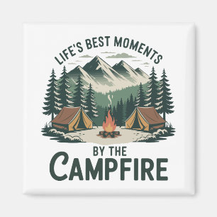 Campfire Moments Fridge Magnet