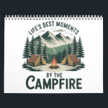 Campfire Moments Rustic Calendar<br><div class="desc">Stay inspired all year with the Campfire Moments Rustic Calendar,  featuring 12 months of cozy campfire scenes,  majestic mountains,  and towering pine forests. Perfect for planning camping trips,  tracking adventures,  or decorating cabins,  this calendar brings the peace of the outdoors into your home or office.</div>