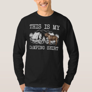 Campfire Neapolitan Mastiff Dog This Is My Camping T-Shirt
