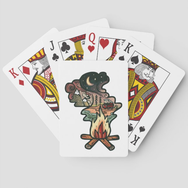 Campfire Night Adventure Poker Cards (Back)