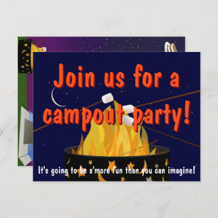 Campfire Party Invitation