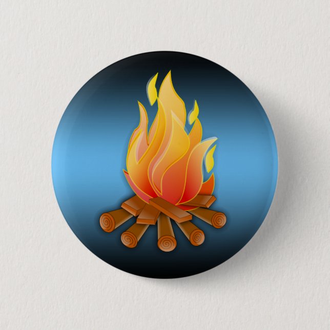 CAMPFIRE PINBACK BUTTON (Front)