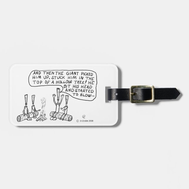 Campfire Reeds Luggage Tag (Front Horizontal)