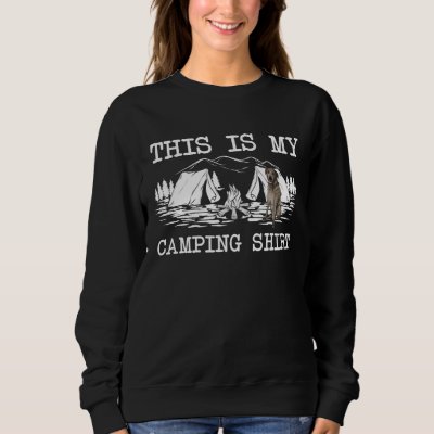 Campfire Scottish Deerhound Dog This Is My Camping Sweatshirt