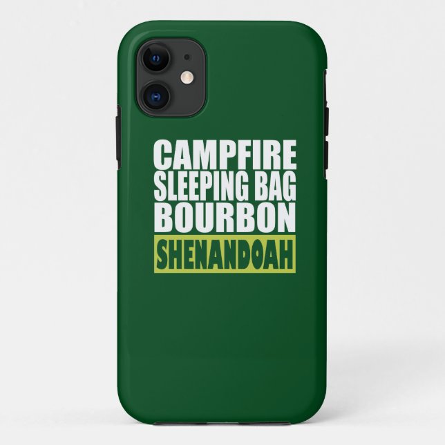 Campfire Sleeping Bag Bourbon Shenandoah Case-Mate iPhone Case (Back)