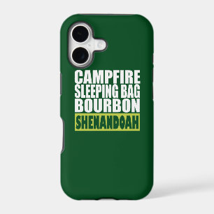 Campfire Sleeping Bag Bourbon Shenandoah iPhone 17 Case
