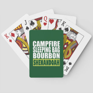 Campfire Sleeping Bag Bourbon Shenandoah Poker Cards
