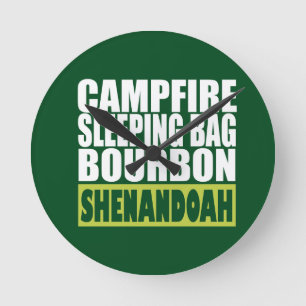 Campfire Sleeping Bag Bourbon Shenandoah Round Clock