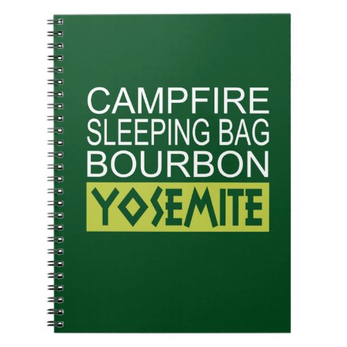 Campfire Sleeping Bag Bourbon Yosemite Notebook