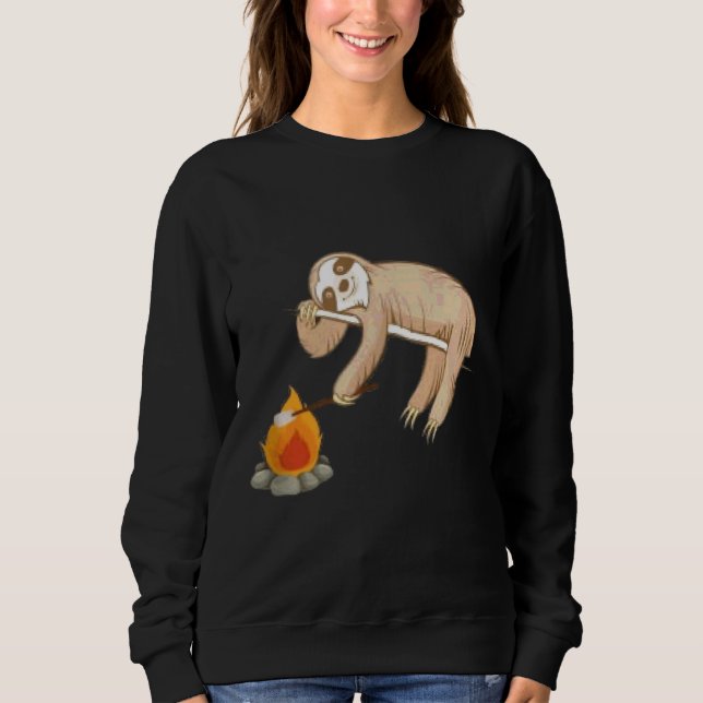 Campfire Sloth  40 Sweatshirt (Front)