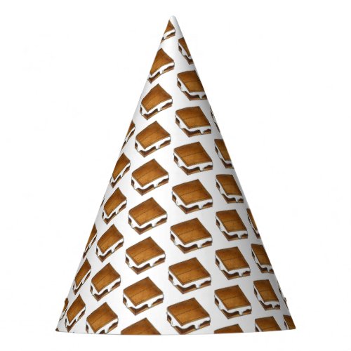 Campfire Smores Marshmallow Smores Birthday Party Party Hat