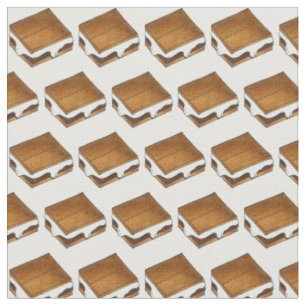 Campfire Smores Toasted Marshmallow S'mores Fabric