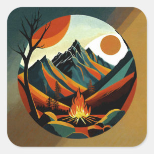 Campfire sticker