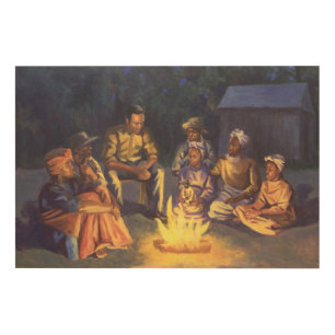 Campfire Stories 2003 Wood Wall Decor