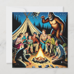 Campfire Stories Funny Retro Blank