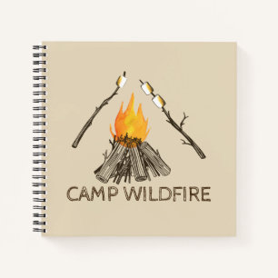 Campfire Travel Journal or Camp Cabin Guest Book