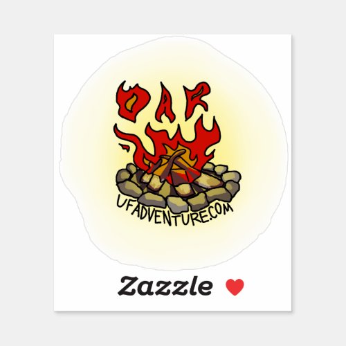 Campfire Vinyl Sticker