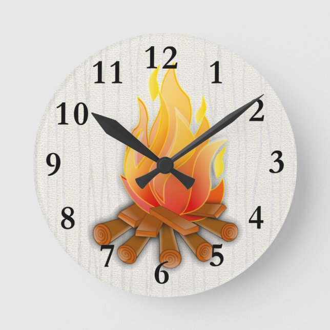 CAMPFIRE WALL CLOCK (Front)