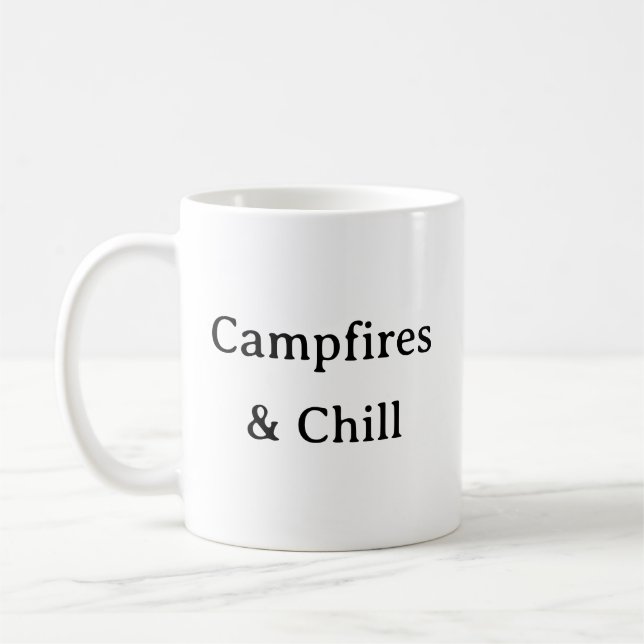 Campfires And Chill Mug – Funny Camping Gift (Left)