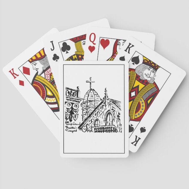 Campground Motif by Babbie - Martha's Vineyard Poker Cards (Back)