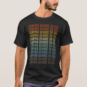 Campina Grande do Sul City Brazil Retro Vintage T-Shirt