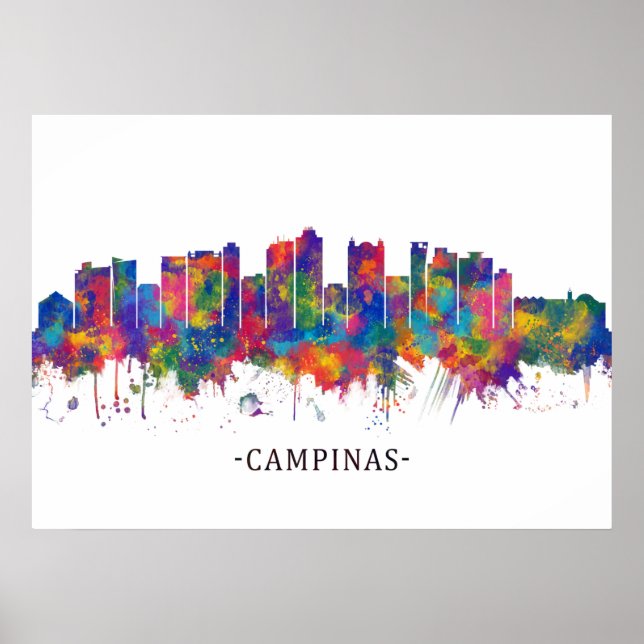 Campinas Brazil Skyline Poster (Front)