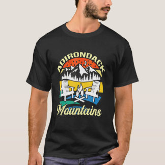 Camping Adirondack Mountain Hiking Us Park Outdoor T-Shirt