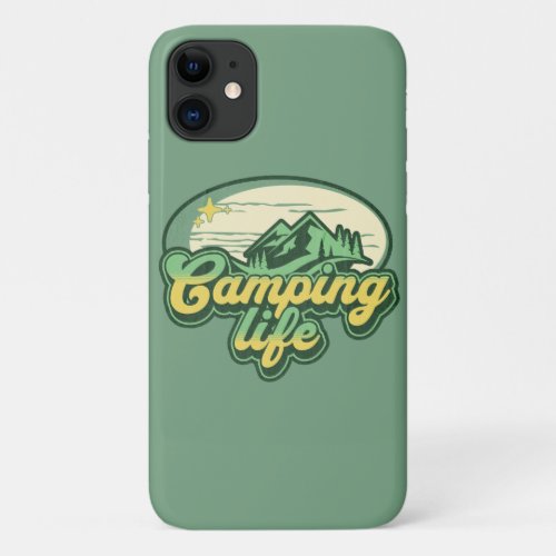 Camping Adventure camping life iPhone 11 Case