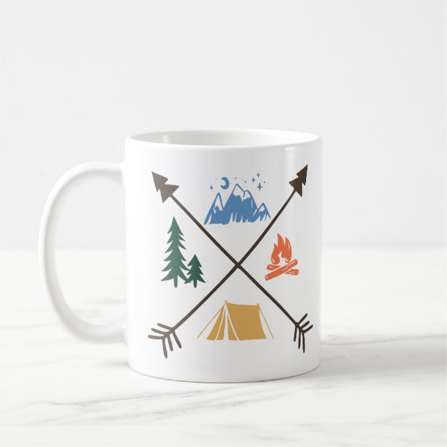 Camping Adventure Coffee Mug (Left)