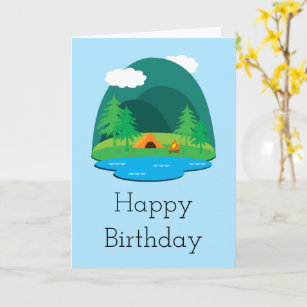 Camping Adventure Happy Birthday Card