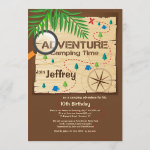 Camping Adventure Invitation