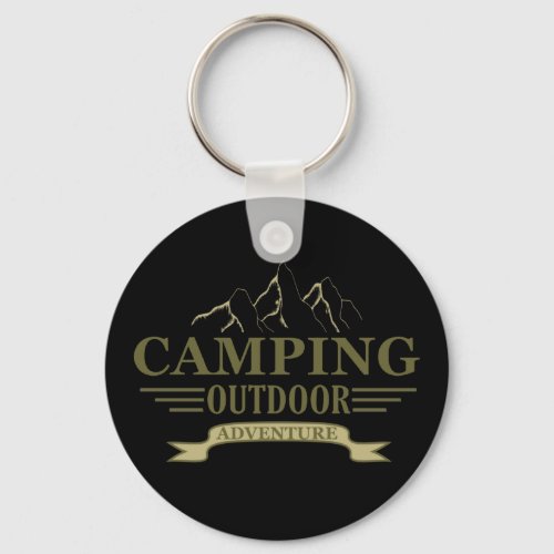 camping adventure keychain