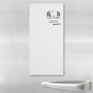 Camping Adventure Notizblock Magnetic Notepad