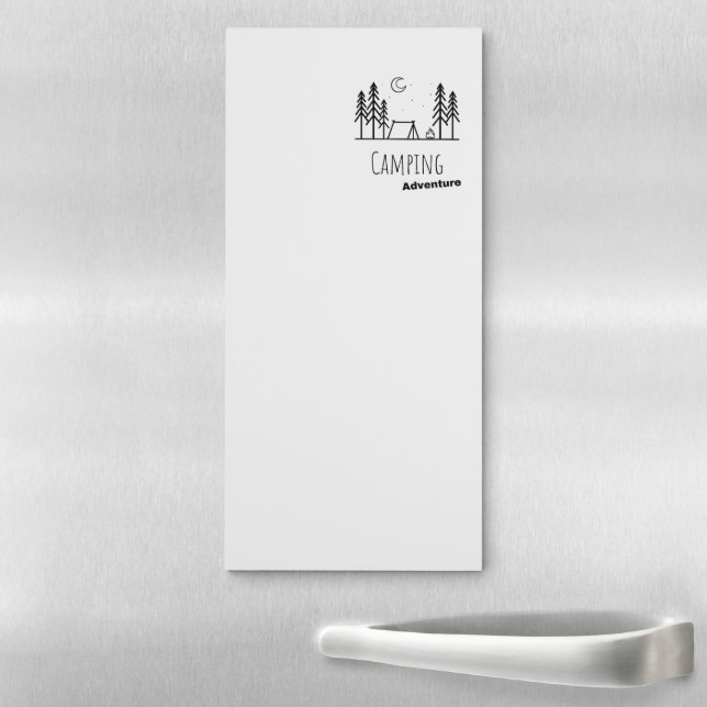 Camping Adventure Notizblock Magnetic Notepad (In Situ)
