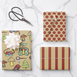 Camping Adventure Outdoors Wrapping Paper Set