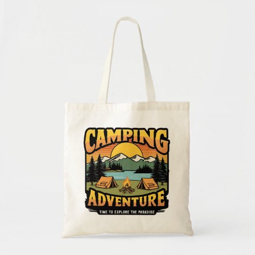 Camping Adventure  Tote Bag